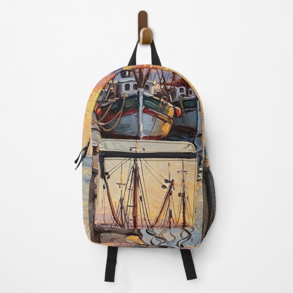 Item preview, port with fishing boats designed and sold by Losancestros.
