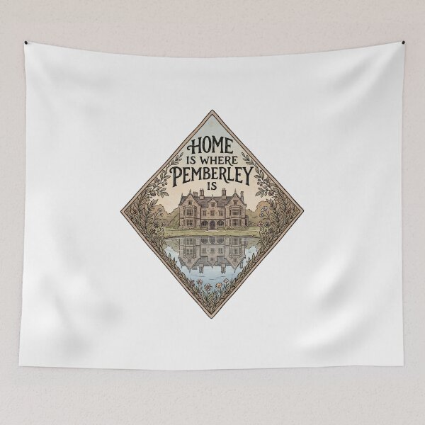 Item preview, Home Is Where Pemberley Is Vintage House designed and sold by Fenay Designs.