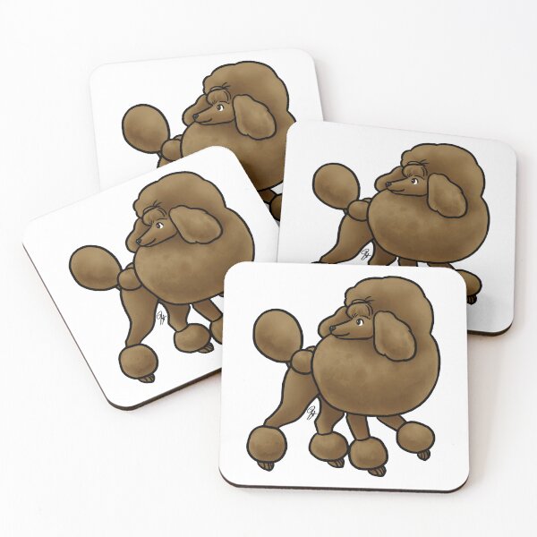 Item preview, Dog - Miniature Poodle - Continental Chocolate designed and sold by Jennifer Stolzer.