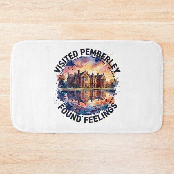 Item preview, Visited Pemberley Found Feelings Watercolor Circle designed and sold by Fenay Designs.