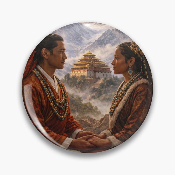 Item preview, Spiritual Love - Meditating Lovers in the Himalayan Mountains designed and sold by FriskyLemur.