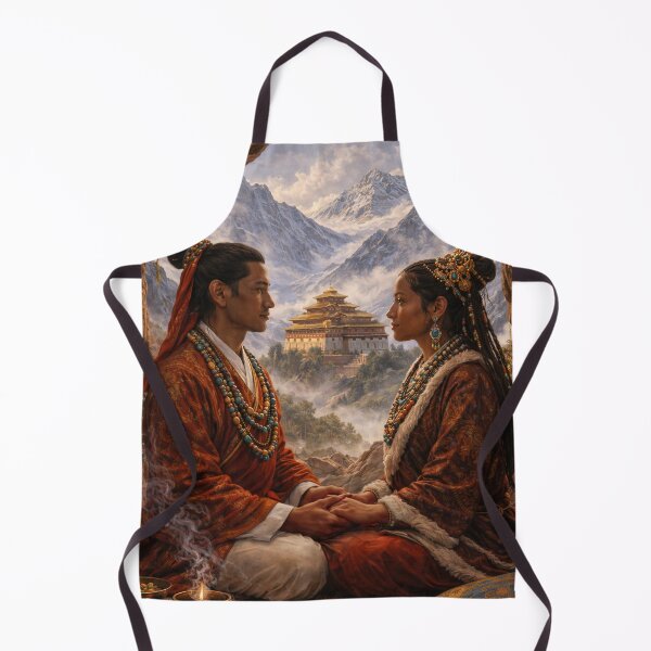 Item preview, Spiritual Love - Meditating Lovers in the Himalayan Mountains designed and sold by FriskyLemur.
