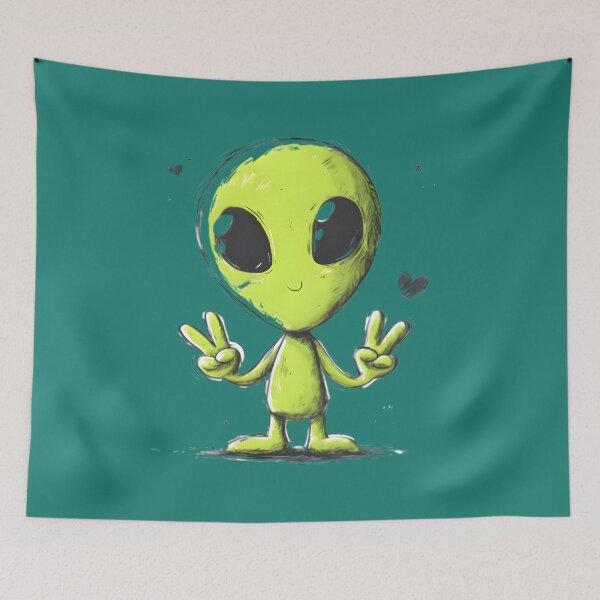 Item preview, Little Green Alien designed and sold by Retro Whimsy.