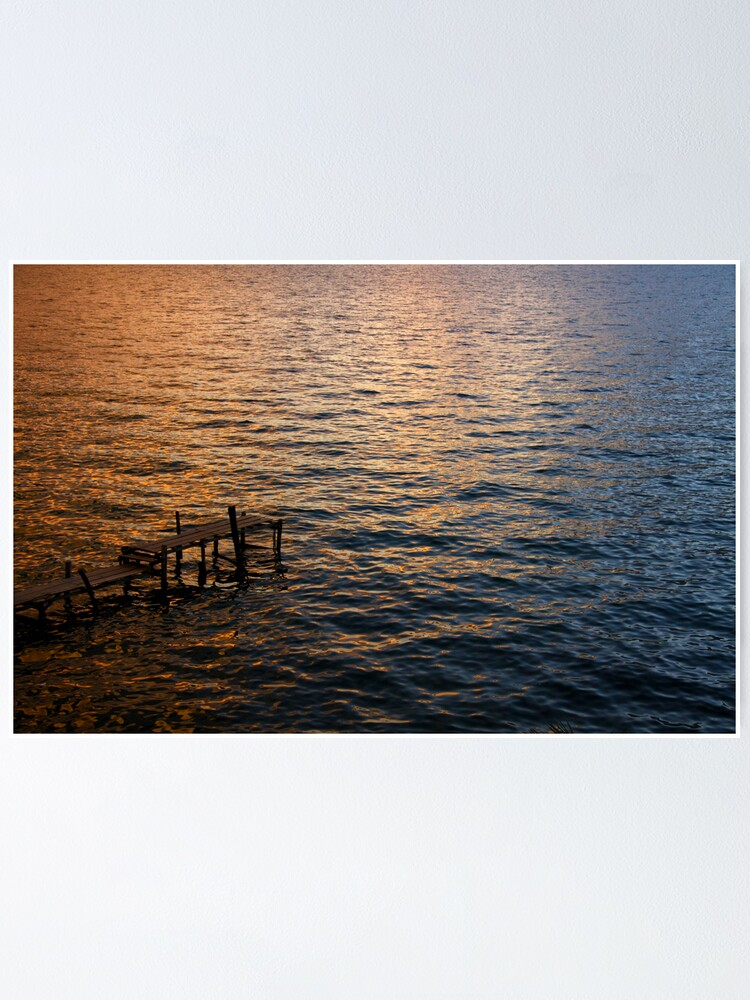 Thumbnail 1 of 3, Poster, Sunset Ripples designed and sold by HeatherEllis.