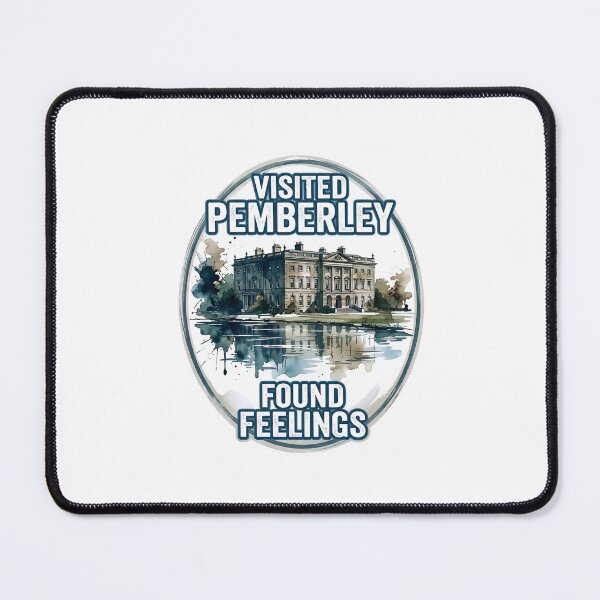 Item preview, Visited Pemberley Found Feelings Oval Art designed and sold by Fenay Designs.