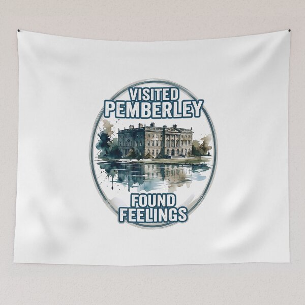 Item preview, Visited Pemberley Found Feelings Oval Art designed and sold by Fenay Designs.