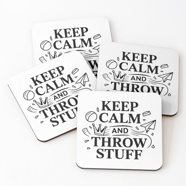 Item preview, Keep Calm and Throw Stuff designed and sold by Frank Ring.