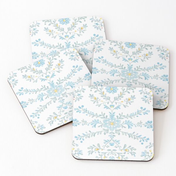 Item preview, Blue Breeze Blossoms – Light & Elegant Floral Watercolor Pattern designed and sold by Colorshow-relax.