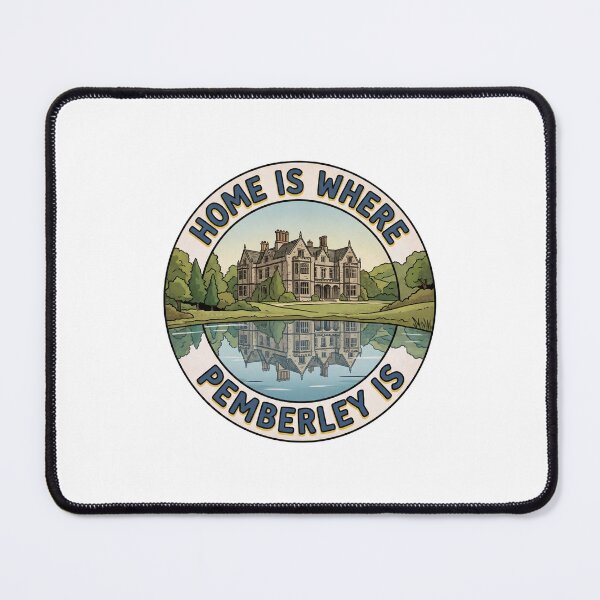 Item preview, Home Is Where Pemberley Is Vintage Badge Graphic designed and sold by Fenay Designs.