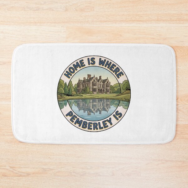 Item preview, Home Is Where Pemberley Is Vintage Badge Graphic designed and sold by Fenay Designs.