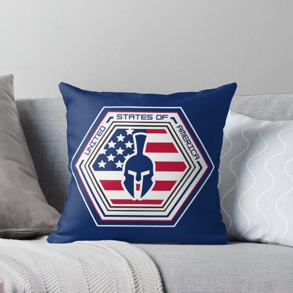 Item preview, United State of America Spartan Hexagon Emblem – Patriotic Warrior Helmet Design for Veterans, Military Families, and Proud Americans designed and sold by GFamilyC.