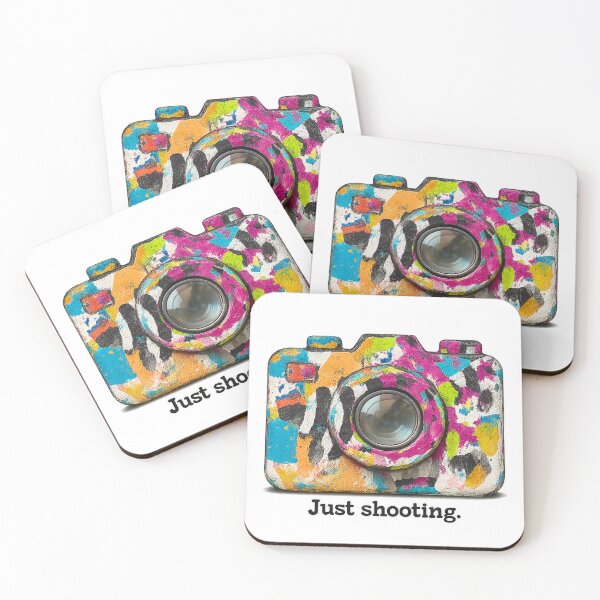 Item preview, Colorful Camera Illustration with Acrylic Texture - Just Shooting designed and sold by Pacika.