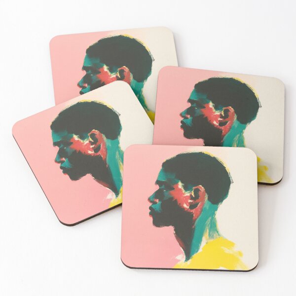 Item preview, Color Block Portrait of a Black Man Profile designed and sold by trajeado14.
