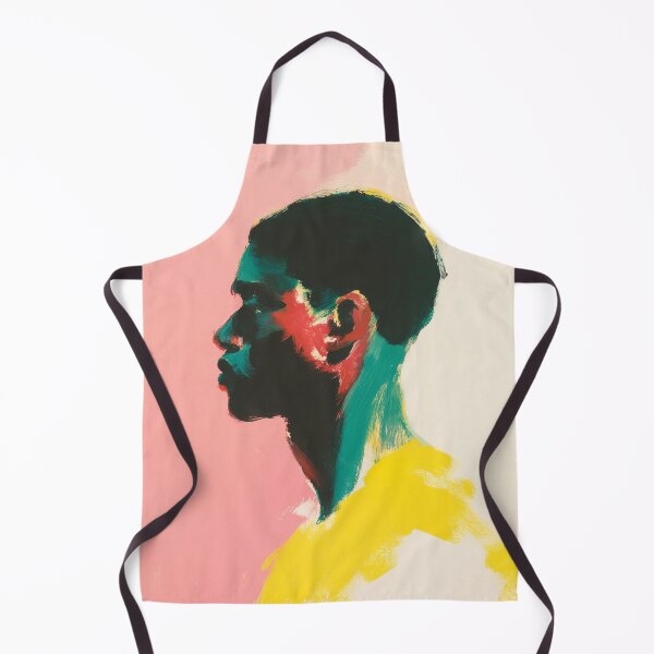 Item preview, Color Block Portrait of a Black Man Profile designed and sold by trajeado14.