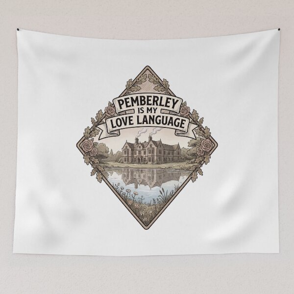 Item preview, Pemberley Is My Love Language Floral Diamond Art designed and sold by Fenay Designs.