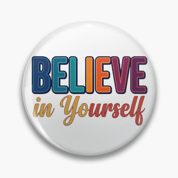 Item preview, Believe in Yourself Motivational Quote Design designed and sold by quietvisualsco.