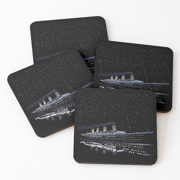 Item preview, Drawing of Titanic Gliding  Under Starry Night  designed and sold by NivyasArtistry.