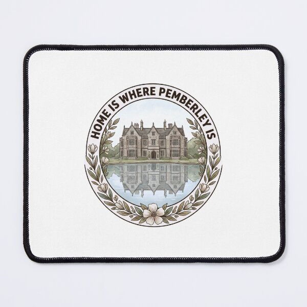 Item preview, Home Is Where Pemberley Is Floral Circle Design designed and sold by Fenay Designs.