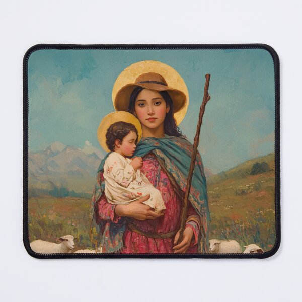 Item preview, Divina Pastora (Divine Shepherdess) designed and sold by SanctifiedSouls.