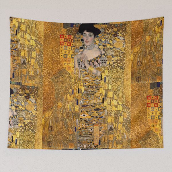 Item preview, Adele Bloch Bauer by Gustav Klimt: Golden Vienna Secession Portrait Poster designed and sold by artofuniverse.