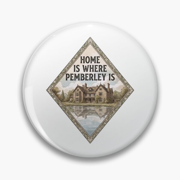 Item preview, Home Is Where Pemberley Is Watercolor Diamond Design designed and sold by Fenay Designs.