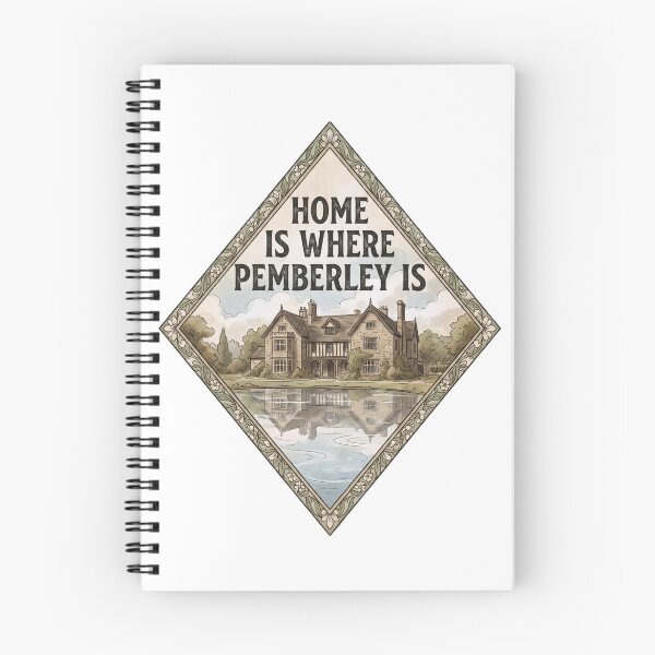 Item preview, Home Is Where Pemberley Is Watercolor Diamond Design designed and sold by Fenay Designs.