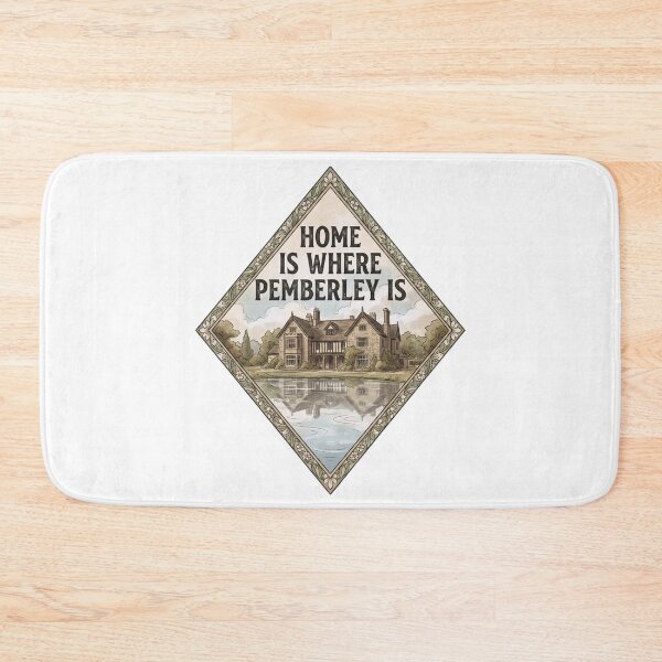 Item preview, Home Is Where Pemberley Is Watercolor Diamond Design designed and sold by Fenay Designs.