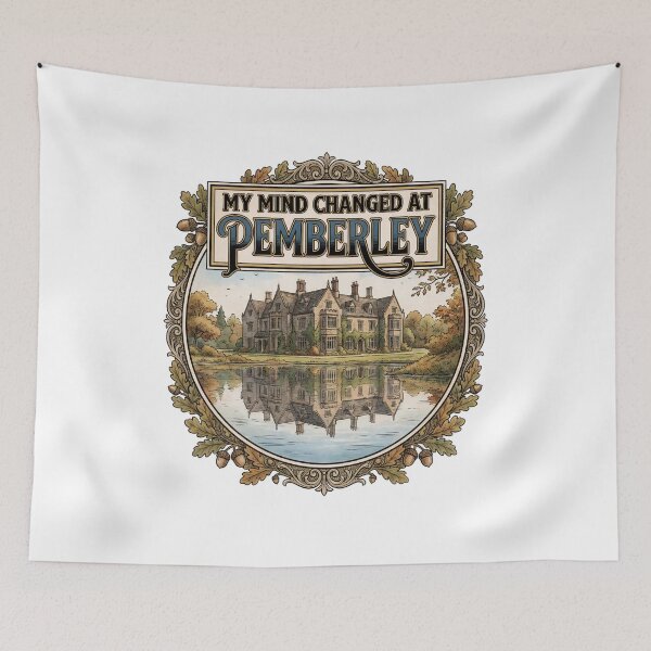Item preview, My Mind Changed At Pemberley Vintage Acorn Badge designed and sold by Fenay Designs.