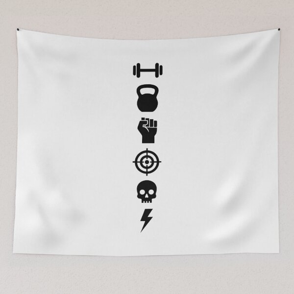 Item preview, Minimalist Fitness Silhouette Icons Vertical Set designed and sold by AFernandesDSG.
