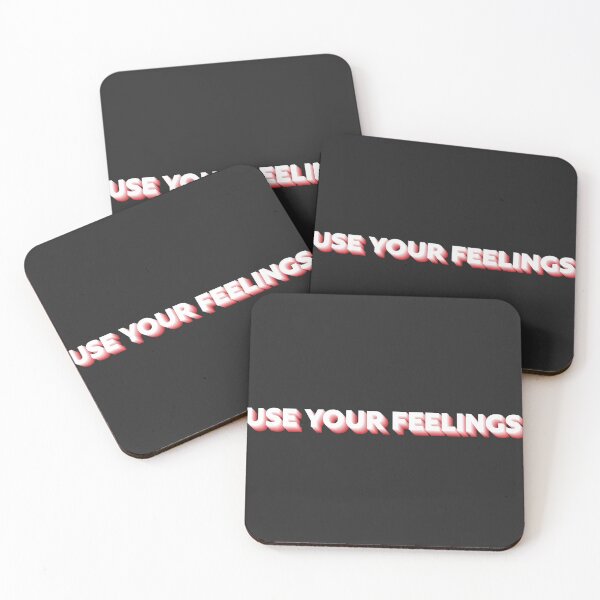 Item preview, Use Your Feelings | bold minimalist quote. Valentines. designed and sold by MeanType.