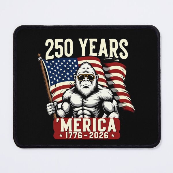 Item preview, 250 Years 'Merica 1776 - 2026 American Patriot Gorilla USA Independence Anniversary designed and sold by GrumpySableye.