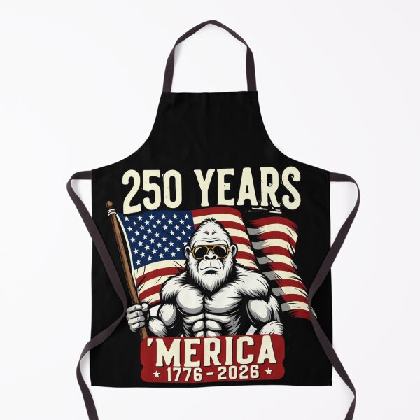 Item preview, 250 Years 'Merica 1776 - 2026 American Patriot Gorilla USA Independence Anniversary designed and sold by GrumpySableye.