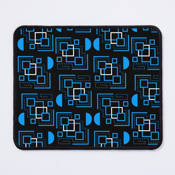 Item preview, Cyber Schematic - Blue Neon Circuit Wireframe designed and sold by The Nomadic Designs.