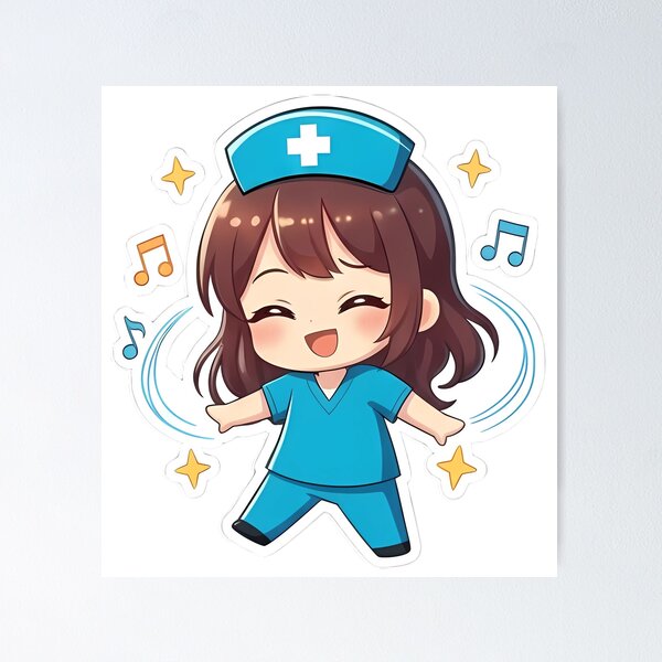 Item preview, Original Chibi Nurse 2.0 - Pulse of Joy designed and sold by Chibi-Planet.