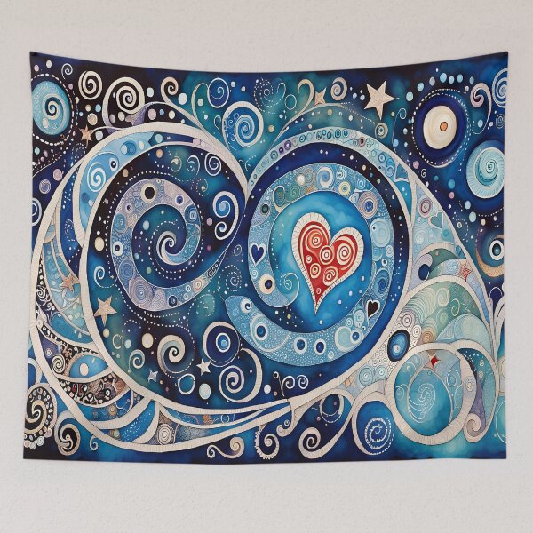 Item preview, Blue Cosmic Valentines designed and sold by artedamensagem.