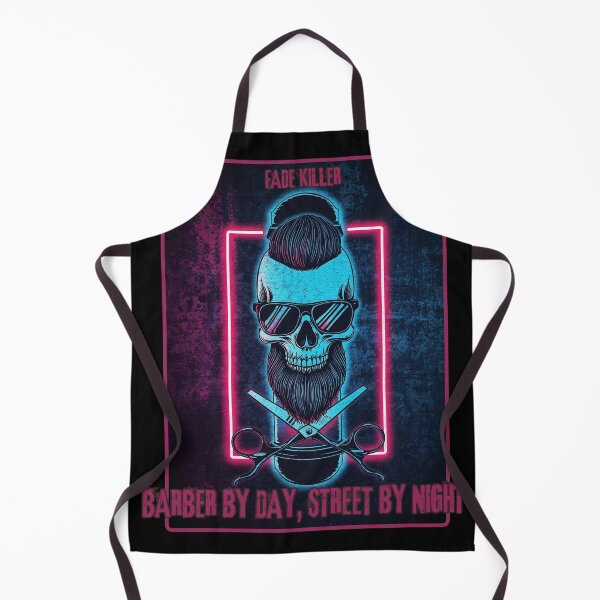 Item preview, Neon Barber Skull Streetwear – Barber By Day Street By Night T-Shirt Vol.1 designed and sold by SteelMotionG.