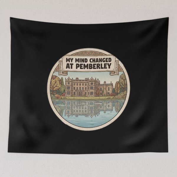 Item preview, My Mind Changed At Pemberley Retro Illustration Art designed and sold by Fenay Designs.