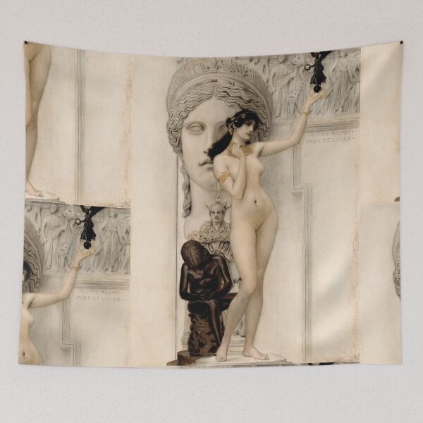 Item preview, Allegory of Sculpture by Gustav Klimt: Vienna Secession Fine Art Poster designed and sold by artofuniverse.