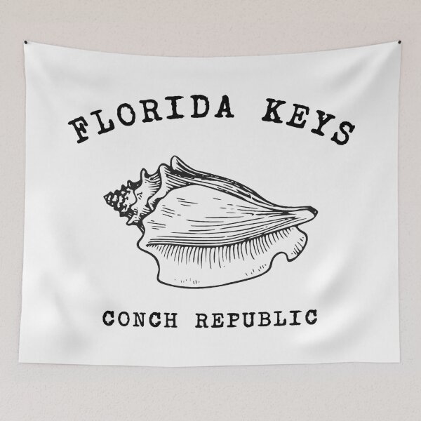 Item preview, Florida Keys - Conch Republic (with Black Lettering) designed and sold by VelvetRoom.