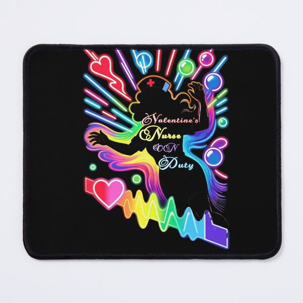 Item preview, Love, Light & Care Valentine’s Nurse Neon Art T-Shirt designed and sold by Creative-Sanc.