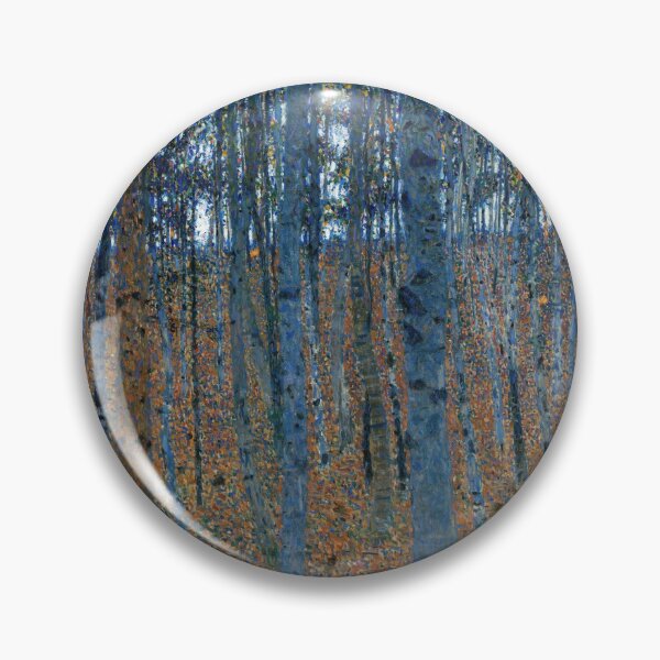 Item preview, Beech Grove by Gustav Klimt: Autumn Birch Forest Fine Art Print designed and sold by artofuniverse.