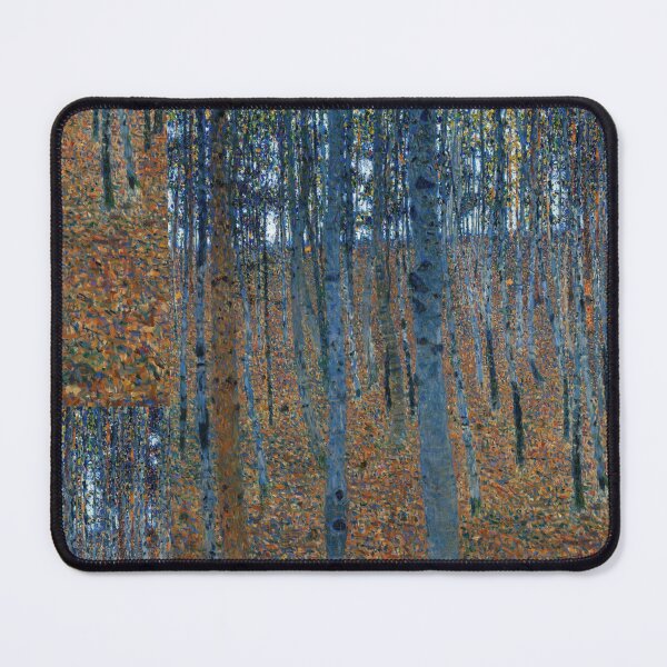 Item preview, Beech Grove by Gustav Klimt: Autumn Birch Forest Fine Art Print designed and sold by artofuniverse.