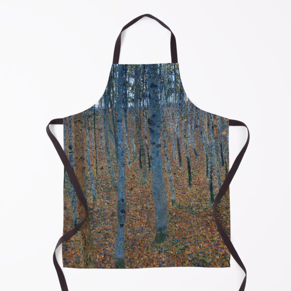 Item preview, Beech Grove by Gustav Klimt: Autumn Birch Forest Fine Art Print designed and sold by artofuniverse.