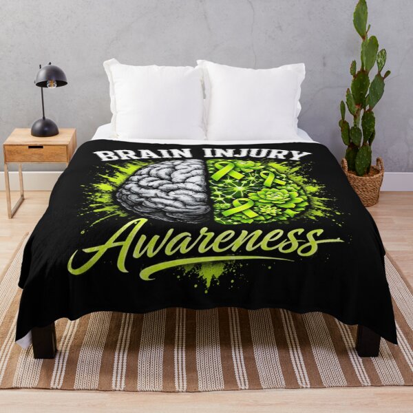 Item preview, TBI Brain Injury Awareness Survivor Warrior designed and sold by clothesy7.