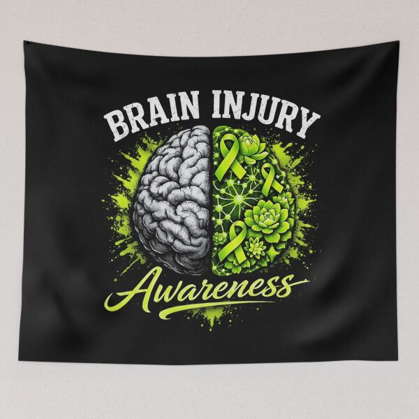 Item preview, TBI Brain Injury Awareness Survivor Warrior designed and sold by clothesy7.