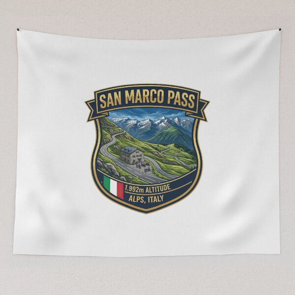 Item preview, San Marco Pass – Passo San Marco – Iconic Italian Mountain Road designed and sold by enzoade.