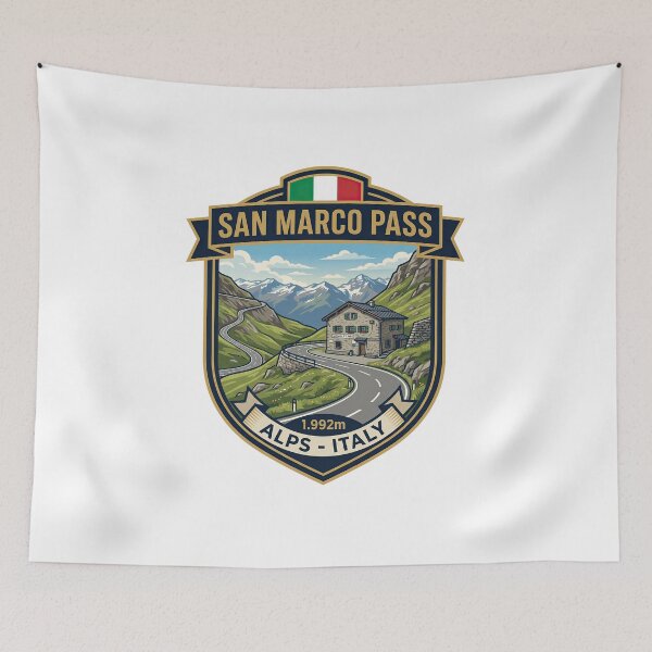 Item preview, San Marco Pass – Passo San Marco – Scenic Alpine Motorcycle Route designed and sold by enzoade.