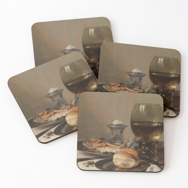Item preview, Moody Wine & Bread Still Life Painting: Kitchen Art Print designed and sold by SavageVision.