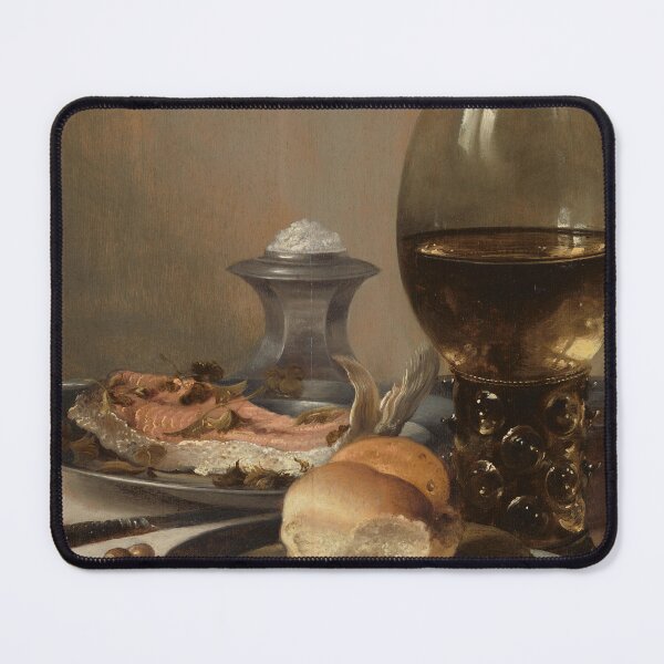 Item preview, Moody Wine & Bread Still Life Painting: Kitchen Art Print designed and sold by SavageVision.