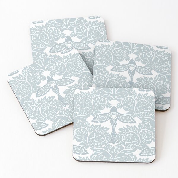 Item preview, Arts and Crafts Acanthus Damask with Dove - Calming Blue designed and sold by dreamprint.
